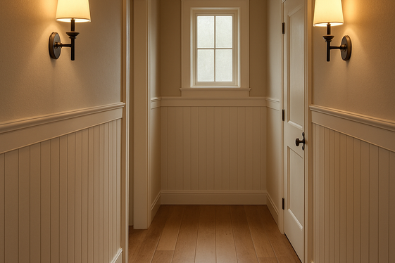 Short Wainscoting for Hallways and Narrow Spaces illustration