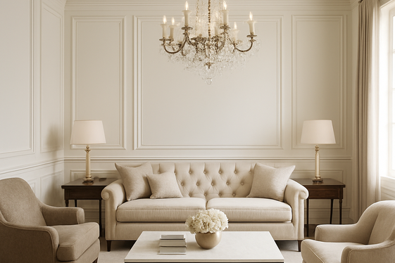 Wainscoting with Crown Molding for Added Elegance illustration