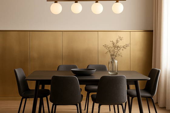 Metallic Finish Wainscoting for a Contemporary Twist illustration