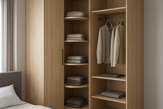 Wardrobe Corners That Make Use of Awkward Spaces illustration