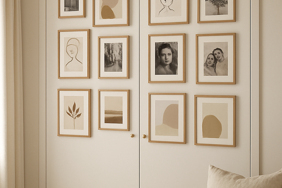 Gallery Wall Wardrobes Combining Art and Storage illustration