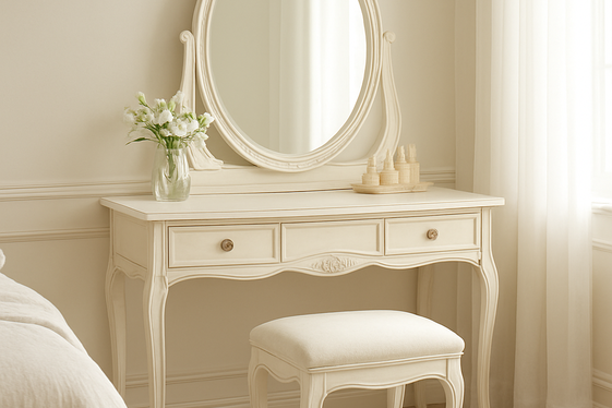 Incorporate a Large Oval Mirror for Soft Reflections illustration
