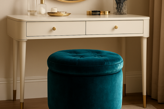 Add a Plush Velvet Stool for Comfort and Style illustration