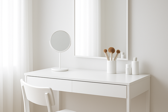 Create a Minimalist White Vanity for a Clean Look illustration