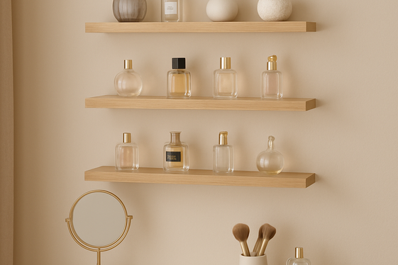 Install Floating Shelves for Display and Function illustration