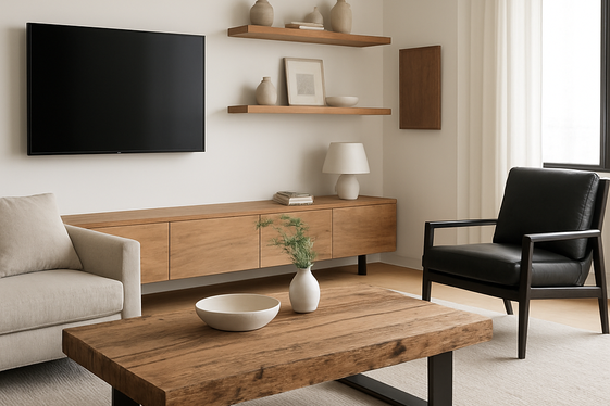 Natural Wood Accents for Coziness illustration