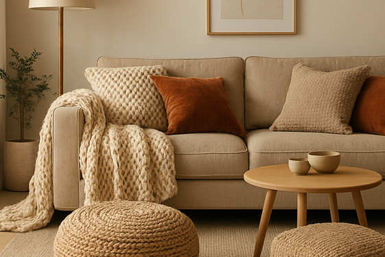 Textured Fabrics for Tactile Warmth illustration
