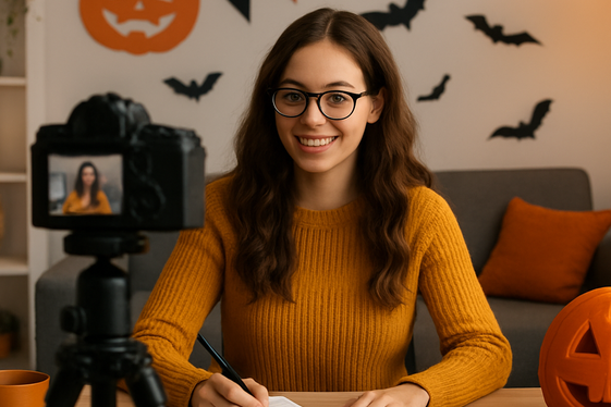 Freelance Halloween Content Creator illustration