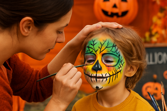 Face Painter or Temporary Tattoo Artist illustration