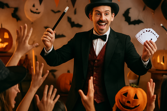 Halloween Party Entertainer illustration