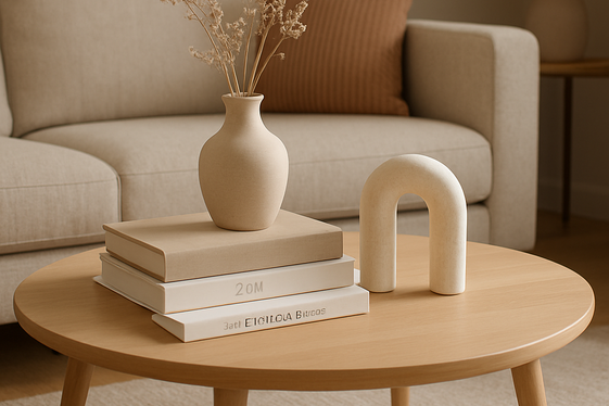Create a Balanced Coffee Table Layout with Triangles illustration