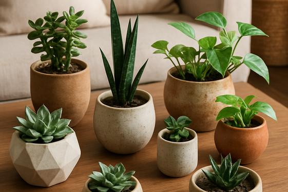 Display Greenery in Unique Planters illustration