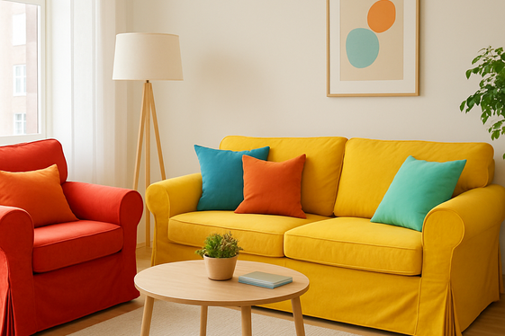 Add Colorful, Washable Slipcovers to Furniture illustration