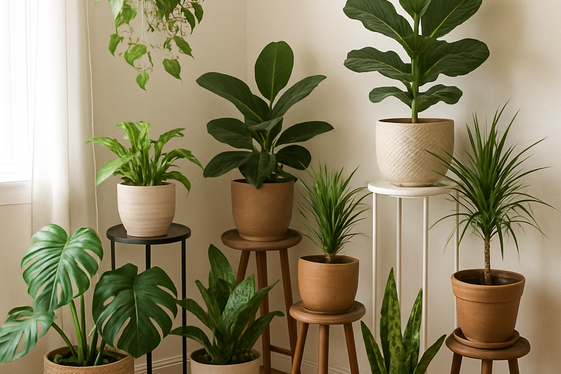 Create a Plant Corner with Low-Maintenance Greens illustration