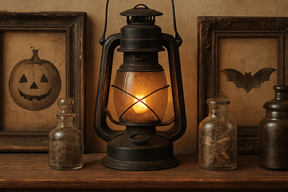 Using Vintage Finds to Bring Timeless Halloween Vibes illustration
