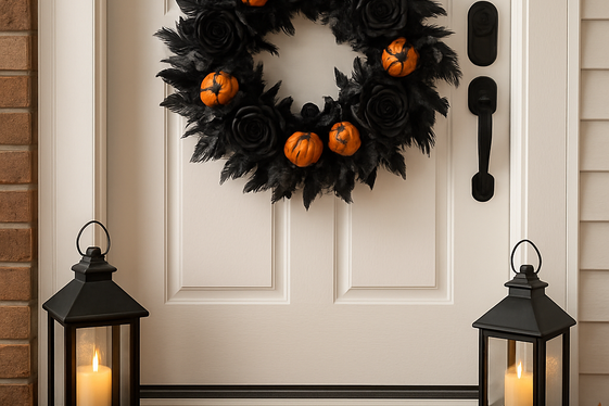 Creating a Spooky Yet Friendly Entryway illustration