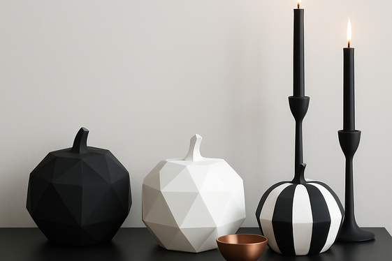 Mixing Modern Chic with Classic Halloween Decor illustration