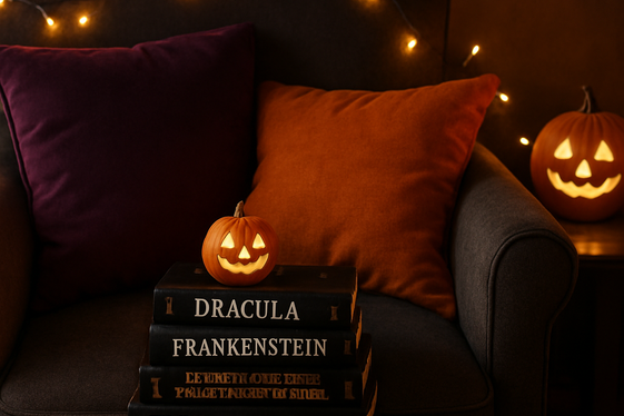 Designing a Cozy Halloween Reading Nook illustration