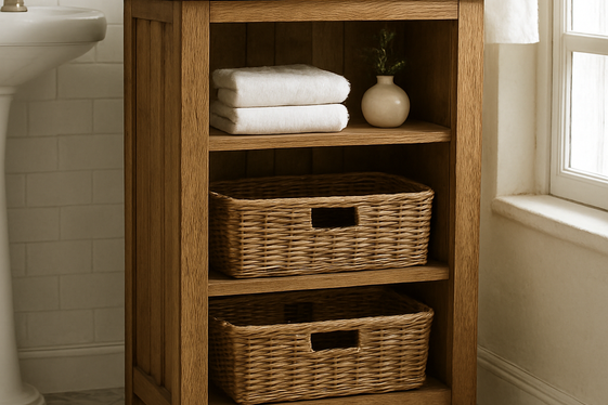 Farmhouse-Style Freestanding Storage illustration