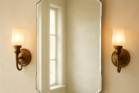 Elegant Frameless Mirrors with Beveled Edges illustration
