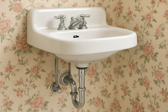 Period-Style Wall-Mounted Sinks illustration