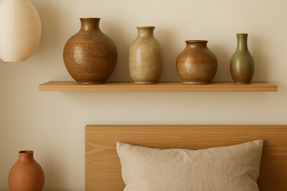Display Handmade Pottery or Ceramic Decor illustration