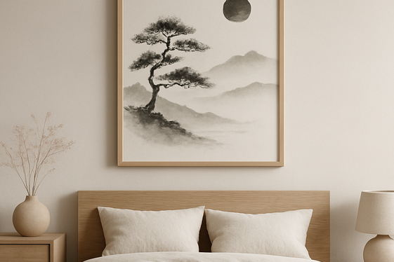 Integrate Subtle Japanese-Inspired Art illustration