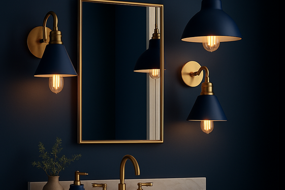 Introduce Navy Blue Lighting Fixtures for Ambiance illustration