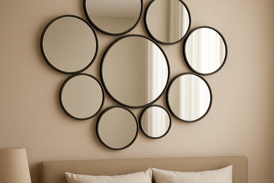 Try a Round Mirror Cluster for Modern Flair illustration