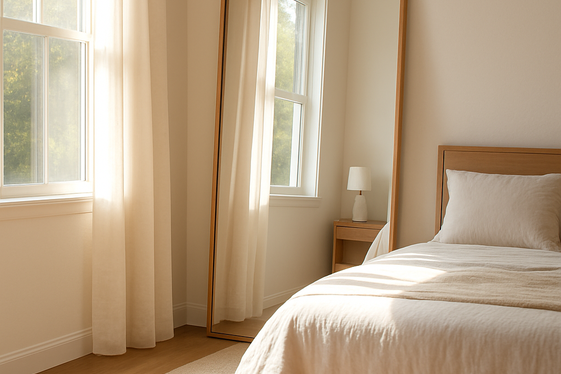 Place a Mirror Near a Window to Amplify Natural Light illustration