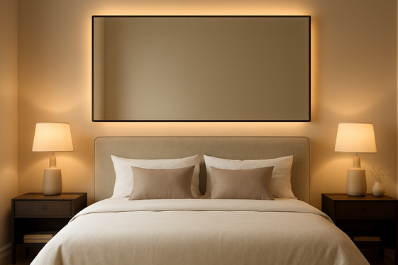 Mount Mirrors Behind Bed Frames for a Chic Look illustration