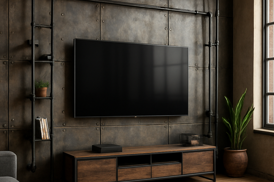 Incorporate Metal Accents and Industrial Vibes illustration