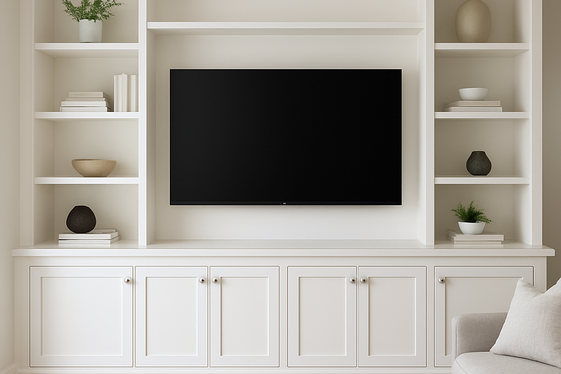 Create a Custom Built-In Entertainment Center illustration