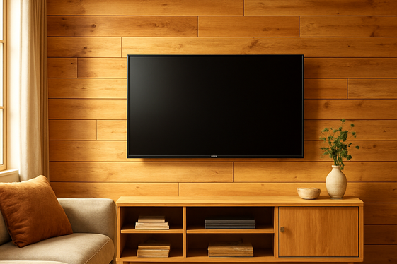 Use Natural Wood Panels for Warmth illustration