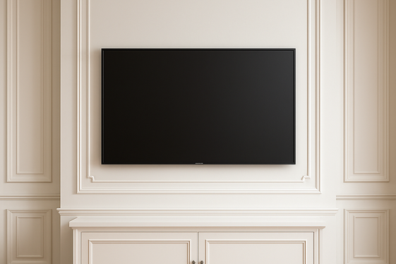 Frame Your TV with Decorative Molding illustration