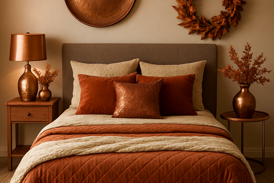 Use Metallic Accents for Warmth illustration