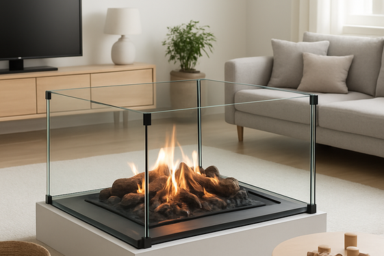 Glass-Enclosed Fireplaces for Safety and Style illustration