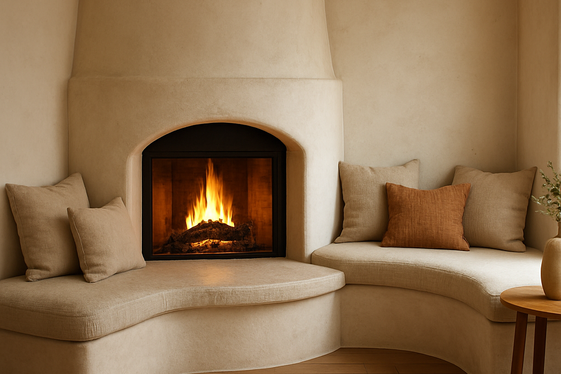 Fireplaces with Integrated Seating for Cozy Corners illustration