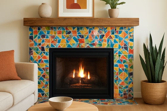 Colorful Tile Surrounds for a Pop of Personality illustration