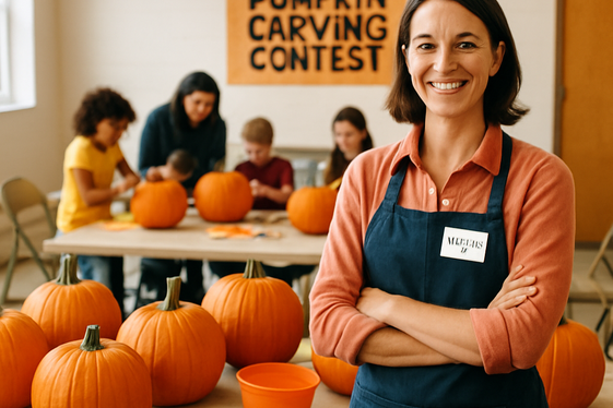 Pumpkin Carving Contest Coordinator illustration