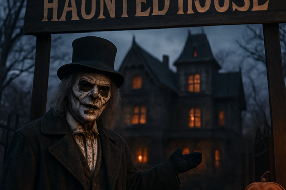 Haunted House Attendant illustration
