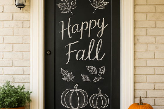 Chalkboard Door Messages for Personal Touch illustration