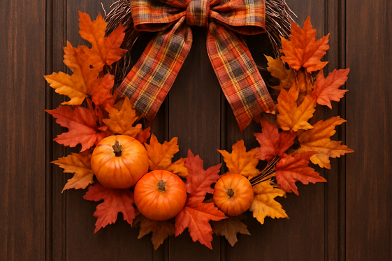 Plaid Ribbon and Fabric Accents illustration