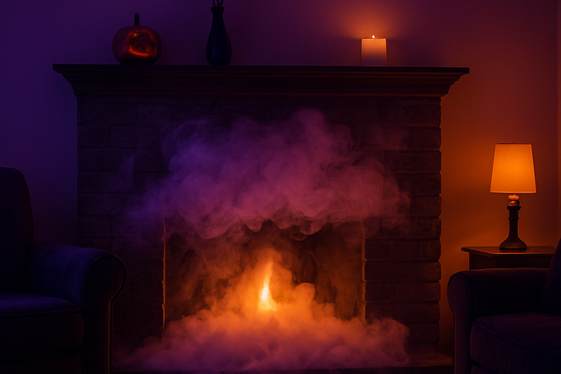 Fog Machine Effects at the Hearth illustration