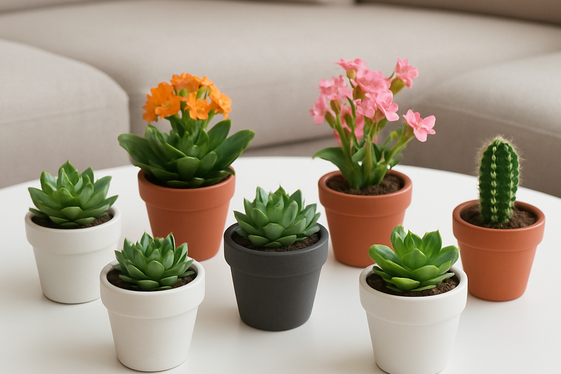 Mini Succulent and Flower Gardens for Tables illustration