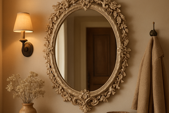 Flower-Adorned Mirrors for a Chic Twist illustration