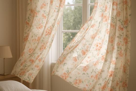 Flower-Printed Curtains for a Whimsical Look illustration