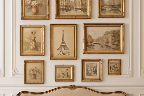 Transforming Walls with French-Inspired Art illustration