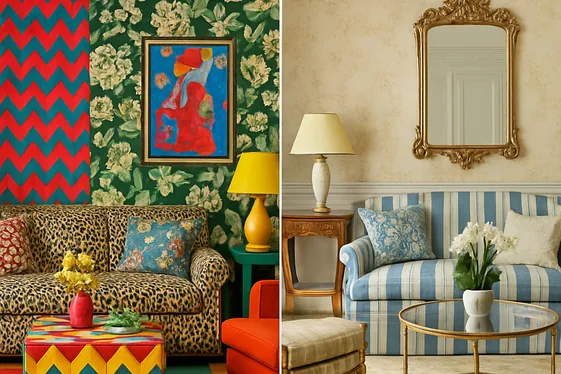 Combining Bold Patterns with Classic French Design illustration