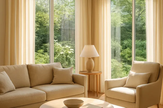 Designing with Window Treatments that Frame the View illustration
